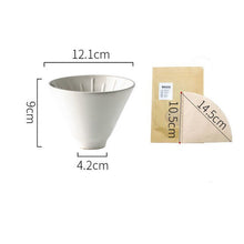 Load image into Gallery viewer, Ceramic Hand Brewed Coffee Filter Set with V60 Coffee Holder Creative Sharing Pot Household Pour Over Kettle Dripper Stand Cup
